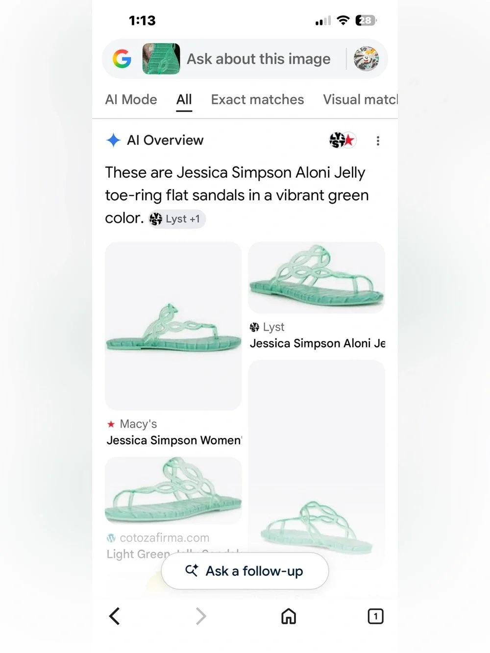 Jessica Simpson Aloni Jelly sandals in summer seafoam